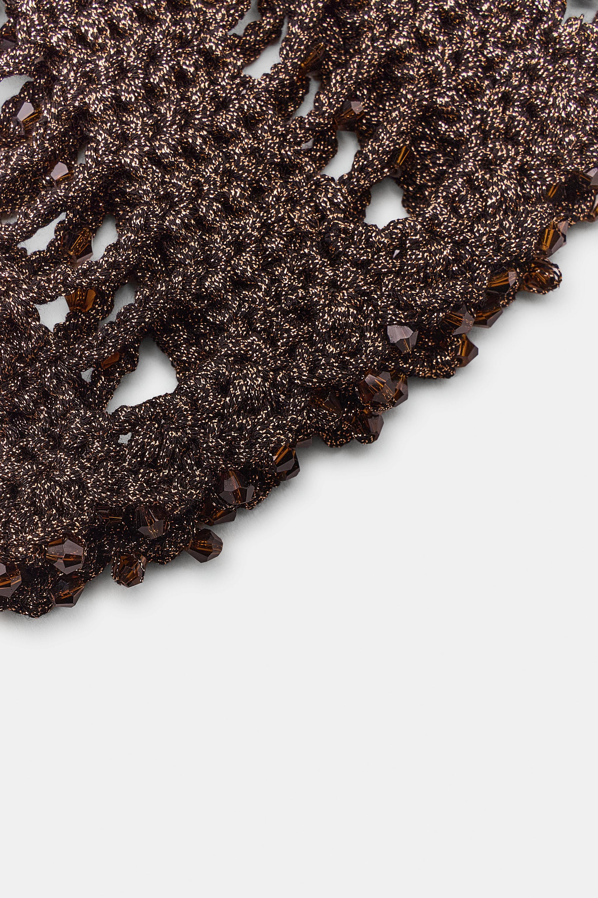 BEADED CROCHET SKULLCAP